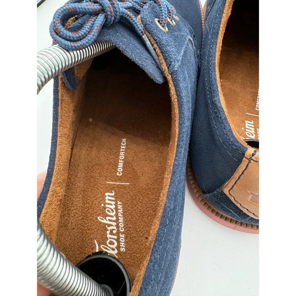 Florsheim Kid's Supacush Oxford Plain Toe Navy Suede Shoes 6.5